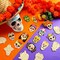DIY Unfinished Sugar Skull Ornaments Halloween Hanging Blank Skull Crafts with Rope and Coloring Pen for Dia De Los Muertos Party Decorations